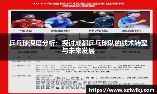 乒乓球深度分析：探讨成都乒乓球队的战术转型与未来发展